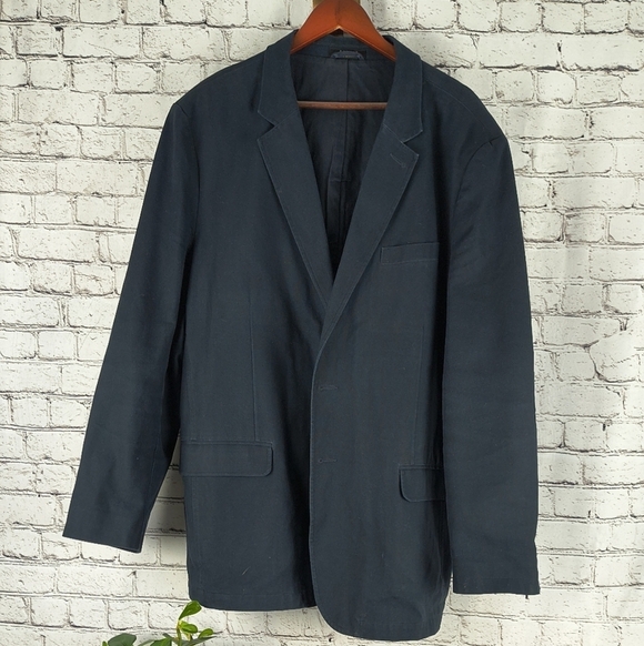 L.L. Bean Other - Navy Cotton LL Bean 50T Tall Blazer Jacket